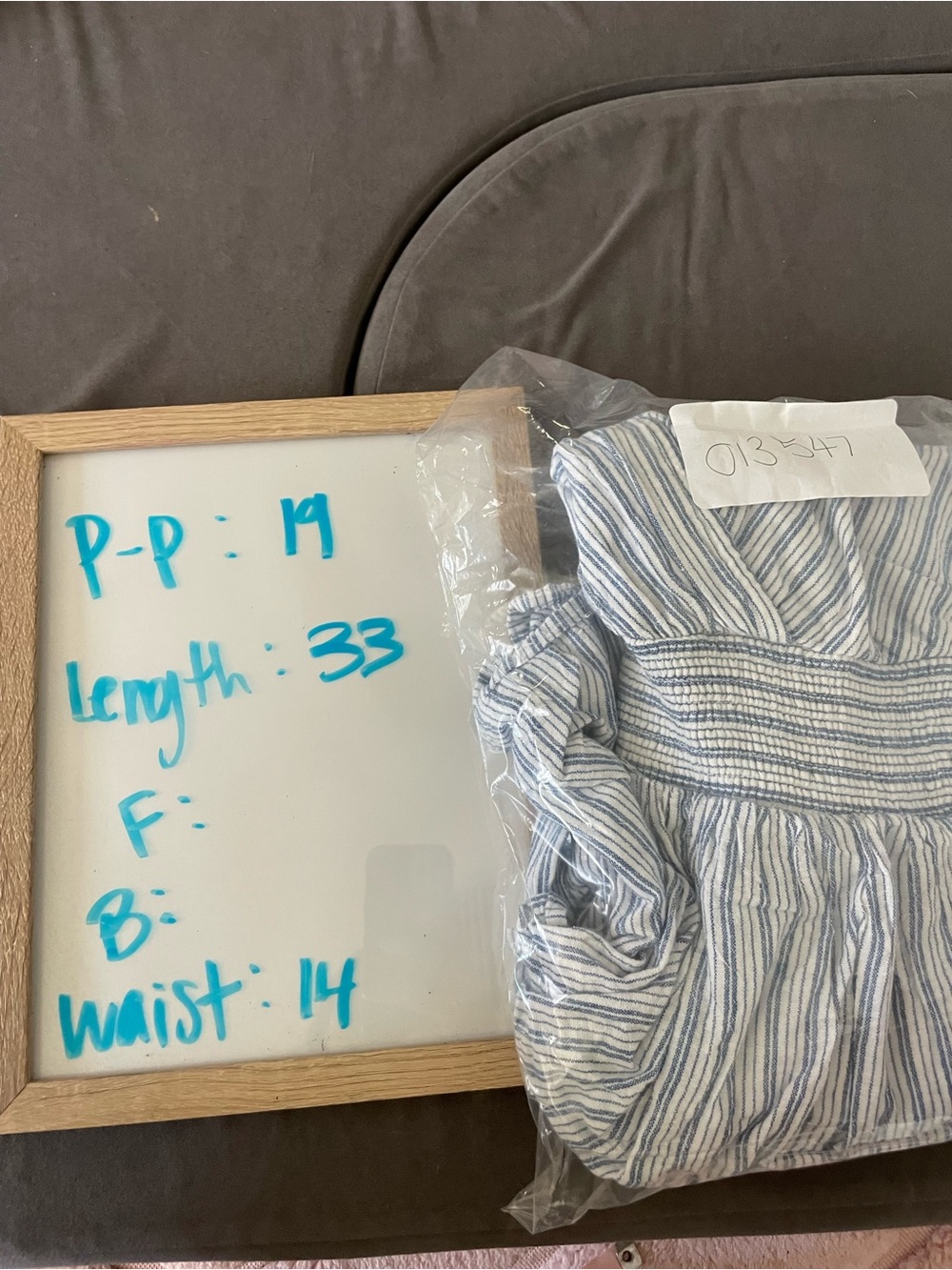 American Eagle Outfitters Blue and White Striped Mini Dress - Picture 5 of 5